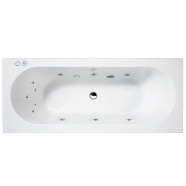 Aquastream Whirlpools - 1700 x 700mm 11 Jet Aquaspa Double Ended Acrylic Bath Profile Large Image