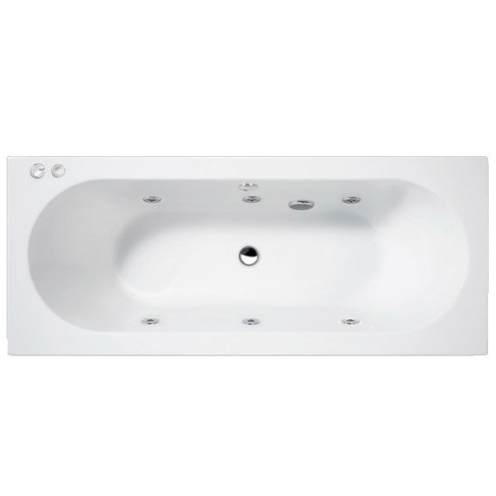 Aquastream Whirlpools - 6 Jet Aquaspa Double Ended Acrylic Bath - Various Size Options Large Image