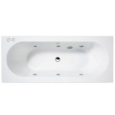 Aquastream Whirlpools - 6 Jet Aquaspa Double Ended Acrylic Bath - Various Size Options Profile Large Image