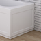 AquaSure 700mm Matt White Waterproof Traditional End Bath Panel & Plinth