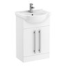AquaSure Cove L-Shaped Waterproof Chrome Square Complete Bathroom Suite