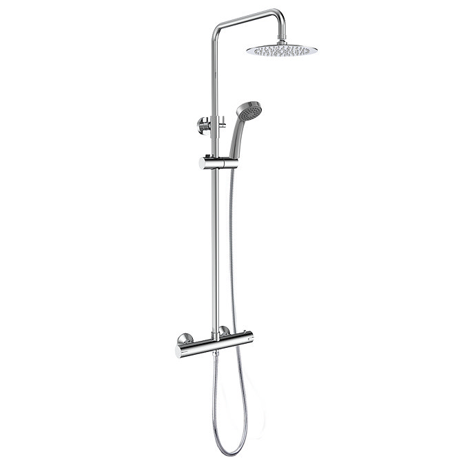 AquaSure Cove Waterproof Chrome Round Complete Bathroom Suite - Close Coupled WC