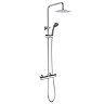 AquaSure Cove Waterproof Chrome Round Complete Bathroom Suite - Close Coupled WC