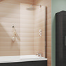 AquaSure Cove Waterproof Chrome Round Complete Bathroom Suite - Close Coupled WC