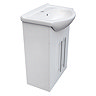 AquaSure Cove White PVC 550mm Vanity with WC Toilet Unit - 100% Waterproof