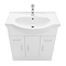 AquaSure Cove White PVC 850mm Vanity with WC Toilet Unit - 100% Waterproof