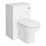 AquaSure Cove White PVC 850mm Vanity with WC Toilet Unit - 100% Waterproof