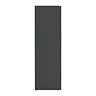 AquaSure Fluted 500mm PVC WC Unit Satin Dark Grey - 100% Waterproof
