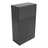 AquaSure Fluted 500mm PVC WC Unit Satin Anthracite - 100% Waterproof