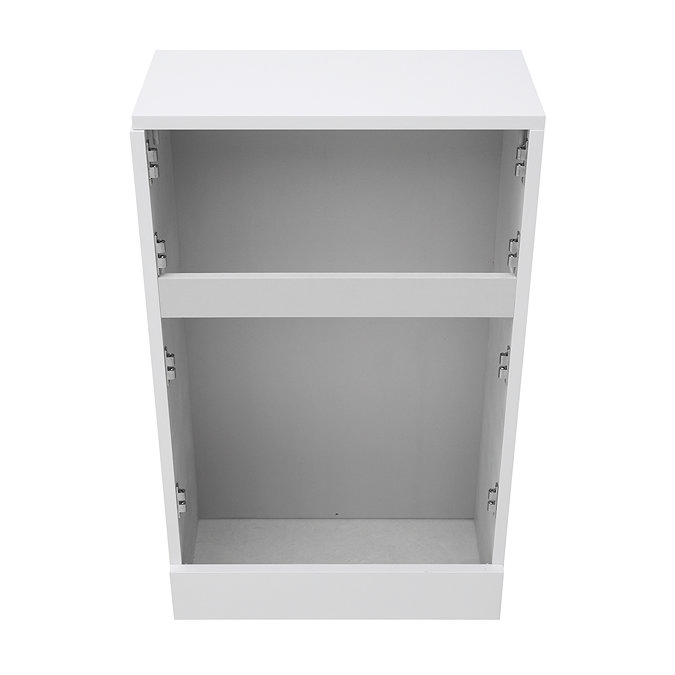 AquaSure Fluted 500mm PVC WC Unit Satin White – 100% Waterproof