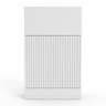 AquaSure Fluted 500mm PVC WC Unit Satin White - 100% Waterproof