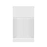 AquaSure Fluted 500mm PVC WC Unit Satin White - 100% Waterproof