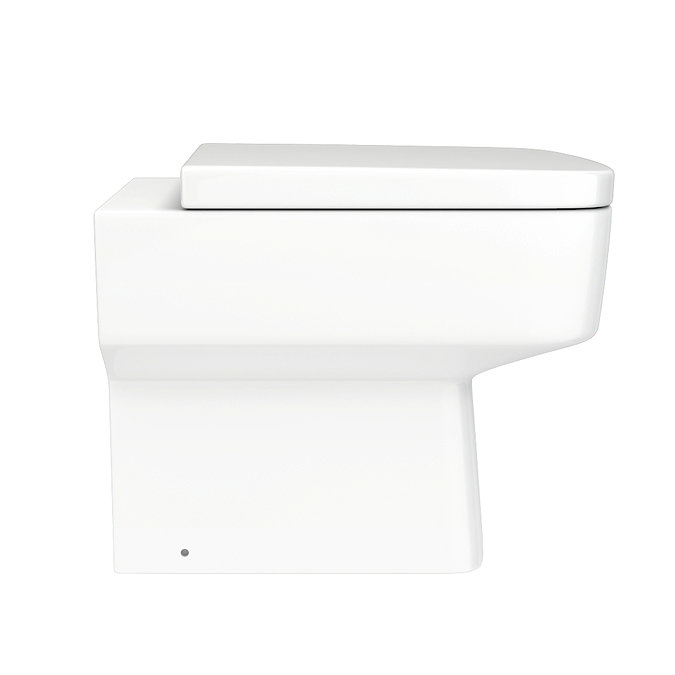 AquaSure Fluted Anthracite Waterproof PVC Complete Toilet Unit (Square Pan, Cistern, Chrome Flush)