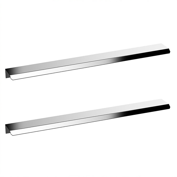 AquaSure Fluted Waterproof PVC Vanity Unit Satin Dark Grey - 800mm with Chrome Handles