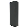 AquaSure Fluted Waterproof PVC Wall Hung Cabinet - Satin Anthracite with Matt Black Handle