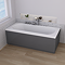 AquaSure Gloss Grey Waterproof Front Bath Panel & Plinth