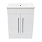 AquaSure Toreno White PVC 600mm Vanity with WC Toilet Unit - 100% Waterproof