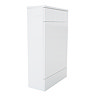 AquaSure Toreno White PVC 600mm Vanity with WC Toilet Unit - 100% Waterproof
