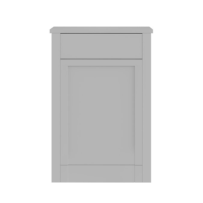AquaSure Traditional 595mm PVC WC Unit Satin Grey - 100% Waterproof
