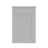 AquaSure Traditional 595mm PVC WC Unit Satin Grey - 100% Waterproof