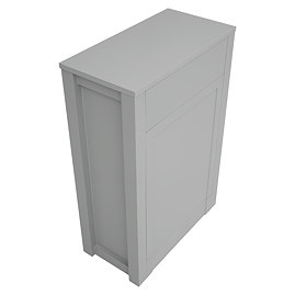 AquaSure Traditional Waterproof PVC WC Unit - Satin Grey