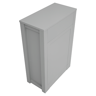AquaSure Traditional Waterproof PVC WC Unit - Satin Grey