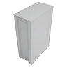 AquaSure Traditional 595mm PVC WC Unit Satin Grey - 100% Waterproof