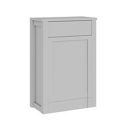 AquaSure Traditional 595mm PVC WC Unit Satin Grey - 100% Waterproof