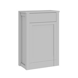 AquaSure Traditional 595mm PVC WC Unit Satin Grey - 100% Waterproof
