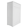 AquaSure Traditional 595mm PVC WC Unit Satin White - 100% Waterproof