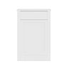 AquaSure Traditional 595mm PVC WC Unit Satin White - 100% Waterproof