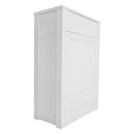 AquaSure Traditional 600mm PVC WC Unit Satin White - 100% Waterproof