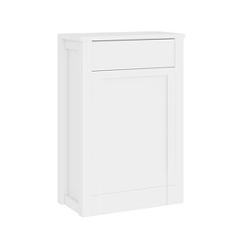 AquaSure Traditional 595mm PVC WC Unit Satin White - 100% Waterproof
