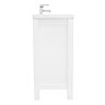 AquaSure Traditional Waterproof PVC Vanity Unit Satin White - 800mm with Chrome Handles