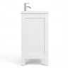 AquaSure Traditional Waterproof PVC Vanity Unit Satin White - 800mm with Chrome Handles