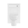 AquaSure Traditional White Waterproof PVC Complete Toilet Unit (Round Pan, Cistern, Chrome Flush)