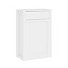 AquaSure Traditional White Waterproof PVC Complete Toilet Unit (Round Pan, Cistern, Chrome Flush)