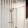 AquaSure Waterproof Brushed Brass Round Complete Bathroom Suite