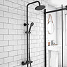 AquaSure Waterproof Matt Black Round Complete Bathroom Suite