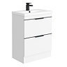 AquaSure Waterproof Matt Black Square Complete Bathroom Suite