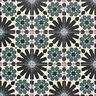 Arba Black Patterned Wall & Floor Tiles - 200 x 200mm