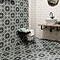Arba Black Patterned Wall & Floor Tiles - 200 x 200mm