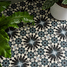 Arba Black Moroccan Patterned Wall & Floor Tiles - 200 x 200mm