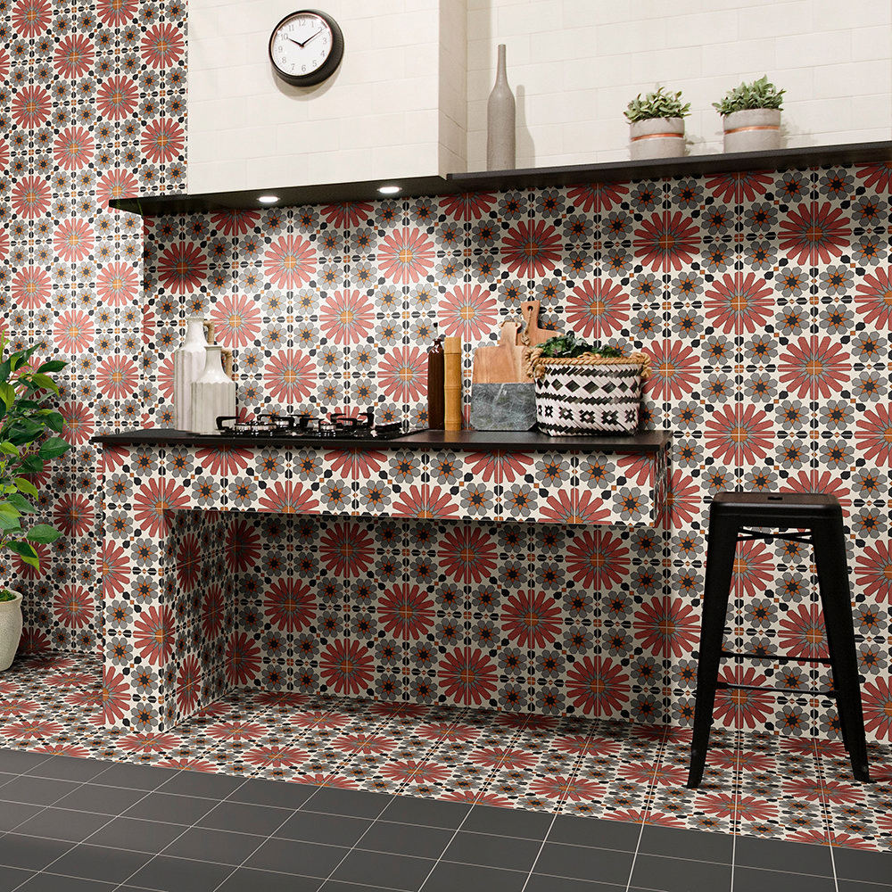 Arba Terracotta Moroccan Patterned Wall Floor Tiles 200 X 200mm Arba Terracotta Moroccan Patterned Wall Floor Tiles 200 X 200mm