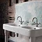 Arcade 1200mm Double Basin and Ceramic Console Legs - Various Tap Hole Options additional Large Image