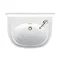 Arcade 500mm Cloakroom Basin One Tap Hole Right Hand with Overflow Large Image