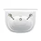 Arcade 500mm Cloakroom Basin Two Tap Hole with Overflow Large Image