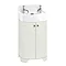Arcade 500mm Floor Standing Vanity Unit and Basin - Sand - 2 x Tap Hole Options Large Image