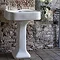 Arcade 600mm Basin and Pedestal - Various Tap Hole Options Standard Large Image