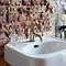 Arcade 600mm Basin and Pedestal - Various Tap Hole Options In Bathroom Large Image